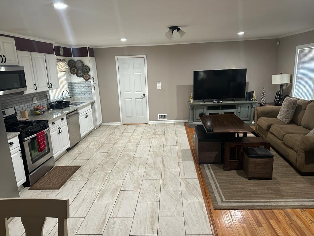 Living Room and Kitchen